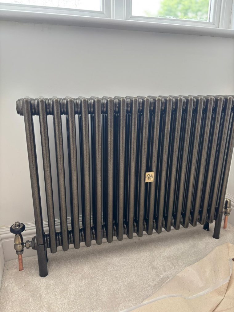 Central heating and radiator installation