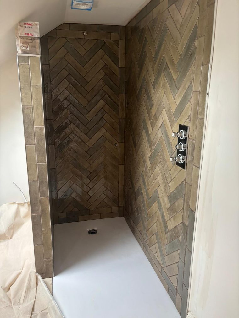 Bathroom tiling